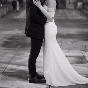 White lulus engagement dress/ wedding dress